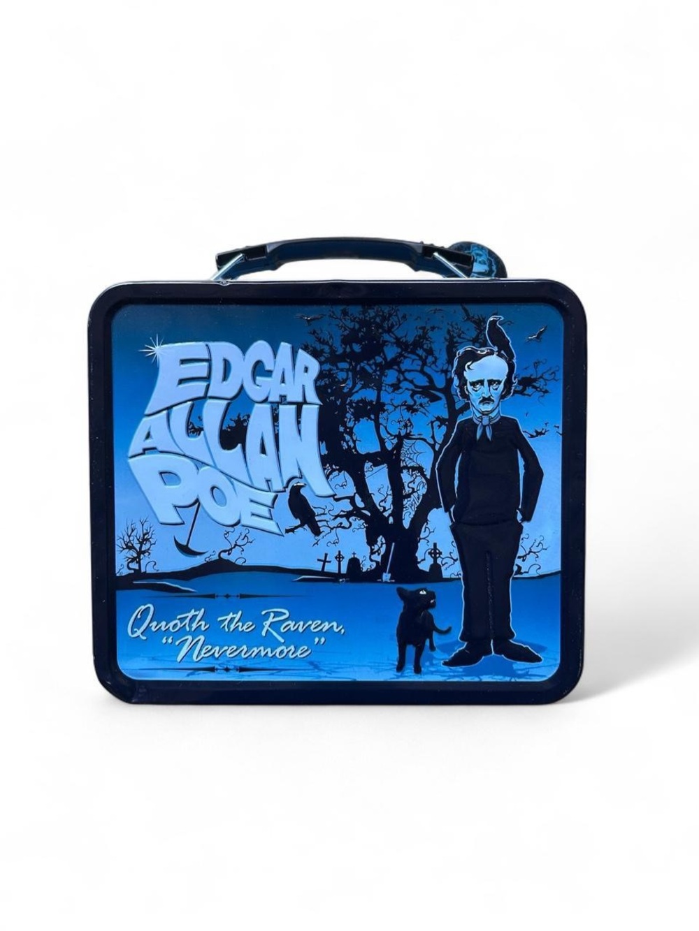Edgar Allan Poe Raven Metal Lunch Box Gothic Literary Tin Romantic Horror Story